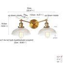 Axyaa Vintage Loft Art Glass Wall Lamp for Study Coffee Bar Stairway