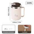 Axyaa Double Layer Stainless Steel Insulated Coffee Mug with Spoon & Strainer