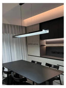 Axyaa Glass Pendant Light LED Linear Chandelier for Dining Room & Kitchen