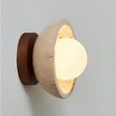 Axyaa Nordic Wabi Sabi Natural Yellow Stone Wall Light