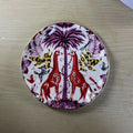 Axyaa Floral Ceramic Coffee Cups Irregular Plates Set Milk Tea Dessert Mugs Plates