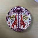 Axyaa Floral Ceramic Coffee Cups Irregular Plates Set Milk Tea Dessert Mugs Plates