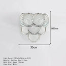 Axyaa Crystal Chandelier Dining Room Luxury Pendant Lamp