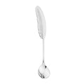 Axyaa Feather Spoons: Stainless Steel TeaSpoons for Coffee, Ice Cream & Desserts