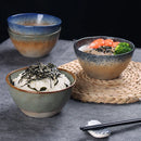Axyaa Retro Hotel Ceramic Rice Bowl, High-Value Tableware Soup Bowl