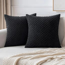 Axyaa Striped Corduroy Throw Pillow Covers for Living Room Decor