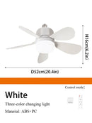 Axyaa E27 Screw Ceiling Fan Light Remote Control Dimmable 3 Color Lights