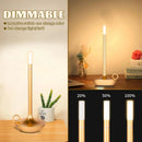 Axyaa LED Candlelight Camper Touch Night Light Rechargeable Table Lamp