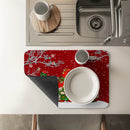 Axyaa Christmas Dwarf Draining Mat: Absorbent, Anti-slip, Quick Dry Kitchen & Bathroom Pad