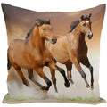 Animal Horse Printed Cushion Cover by Axyaa - Sofa Decor Pillowcase