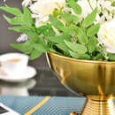 Axyaa Metal Flower Pot Golden Bowl Vase Home Decoration Handicraft Retro Succulent Planter