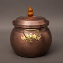 Axya Copper Soup Pot for Gas and Induction Cookers - Handmade Pure Copper Stewpot