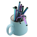 Axyaa Stainless Steel Straw Set - Colorful, High Quality, Reusable Straw
