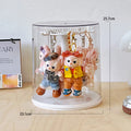 Axyaa Rotating Pendant Display Box: Dust-proof Action Figure Storage Stand