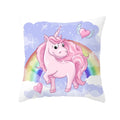 Axyaa Purple Unicorn Rainbow Sunrise Pillowcase for Home Decor