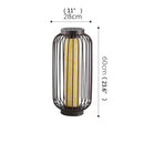 Axyaa Modern Wrought Iron Lawn Lamp with LED Dolomite, Waterproof IP65, Retro Floor Lamp