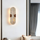 Axyaa Retro Yellow Stone Cave Wall Lamp for Vintage Bedroom and Living Room