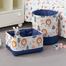 Axyaa Canvas Laundry Basket: Foldable High-capacity Waterproof Storage for Kids - Animal Design