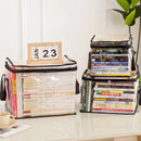 Axyaa Transparent Foldable Book Storage Bag Organizer for Student Dormitory