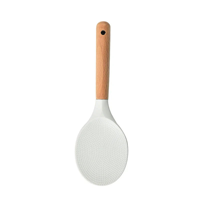 Axyaa Silicone Rice Spoon: Non-Stick, High-Temp Japanese Cooking Shovel