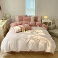 Axyaa Small Fresh 6D Printed Cotton Bedding Set - 4 Pieces