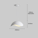 Axyaa Scandinavian White Bedside LED Pendent Lamp for Wabisabi Decor