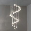 Axyaa Crystal Ball LED Chandelier for Living Room, Kitchen, Staircase, Mall, Villa, Hotel, Loft