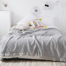 Axyaa Corn Grain Waffle Knitted Blanket - 100% Cotton Soft Bed Plaid