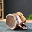Axyaa Ceramic Coffee Cups Retro Coarse Pottery Creative Mugs Office Gifts Decoration