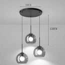 Axyaa Modern Glass Pendant Light LED Chandelier for Home Decor