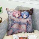 Axyaa Anime Pillow Cover 40x40 Decorative Cushion Covers for Home Sofa