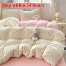 Axyaa Cloud Cotton Lace Summer Quilt Set - Single Thin Cool Quilt