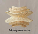 Axyaa Rattan Pendant Lamp: Handmade Southeast Countryside Chandelier