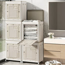 Axyaa Laundry Storage Box with Rollers & Large Capacity for Home Organization