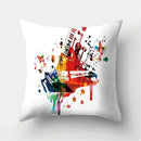 Axyaa Musical Note Cushion Cover for Home Decor - 40/45/50cm Pillowcase for Living Room