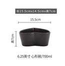 Axyaa Heart-Shaped Bowl Set: Salad, Snack, Dessert, Creative Cold Dish.