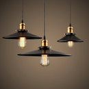 Axyaa Industrial Pendant Light: American Style Black Wrought Iron Hanging Lamp