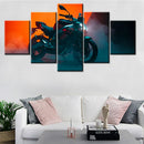 Canvas Bikes Poster Painting Wall Art Home Decor Picture Print for Living Room- Axyaa