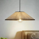 Circular Fabric Pendant Light for Home Decor - Axyaa Lighting