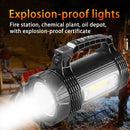 Axya Long Range LED Searchlight: Rechargeable Spotlight & Power Bank Torch