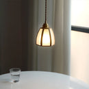Axyaa Nordic Glass LED Pendant Lights Copper Modern Hanging Lamp Lighting