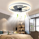 Axyaa Modern Smart Ceiling Fan Lamp with Remote Control LED Lighting
