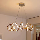 Axyaa Modern Rose Gold Pendant Chandeliers for Dining Room Ceiling Lighting