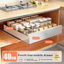 Axyaa Slide Out Pantry Shelves Organizer Shelf Sliding Drawer Storage Rack