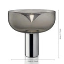 Axyaa Luxury Nordic Glass Table Lamp for Living Room and Bedroom
