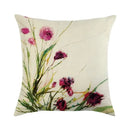 Axyaa Floral Print Linen Pillow Case for Home Decor - 45*45cm
