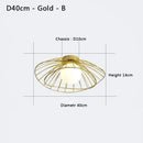 Industrial Ceiling Light Axyaa Straw Hat Glass Ball Lamp Nordic Creative Black or Gold
