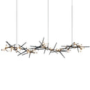 Axyaa Black Retro Chandeliers: Ceiling to Kitchen Island Lighting for Dining & Living Rooms