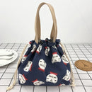 Axyaa Canvas Bento Box Handbag for On-the-Go Meals and Snacks