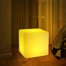 Axyaa RGB Cubic Floor Lamp: 16 Colors, Dimmable, Rechargeable/AC Powered
